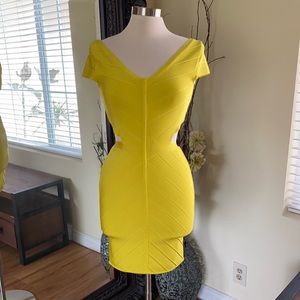 Bebe Bodycon Cutout Dress.
